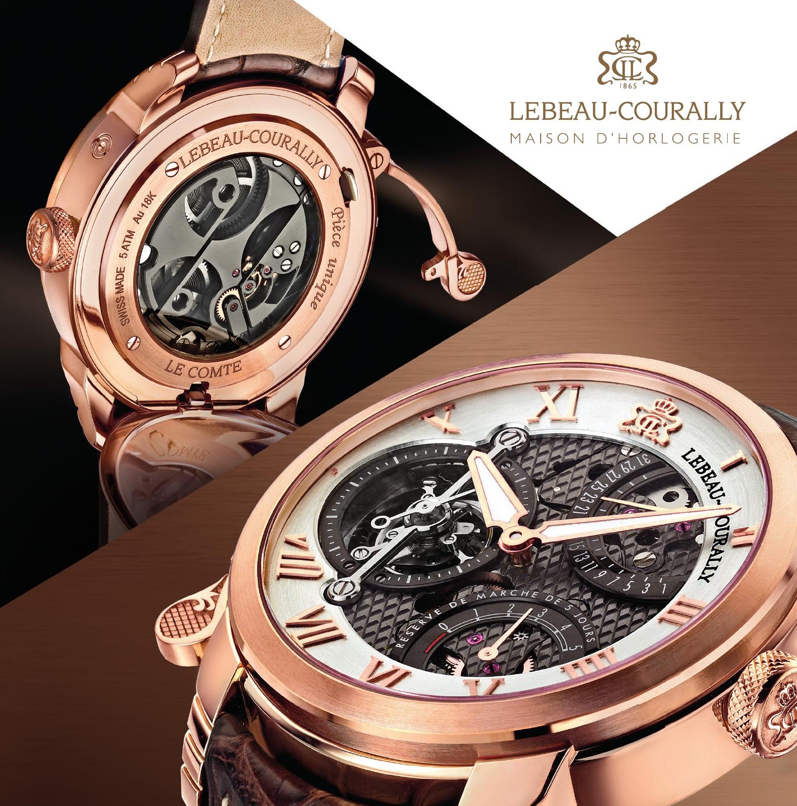 Lebeau Courally haute horlogerie — Le Comte & Le Tourbillon, luxe horloges Knokke